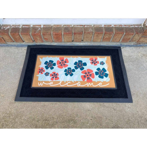 Flowers Welcome Mini Switch Doormat Insert