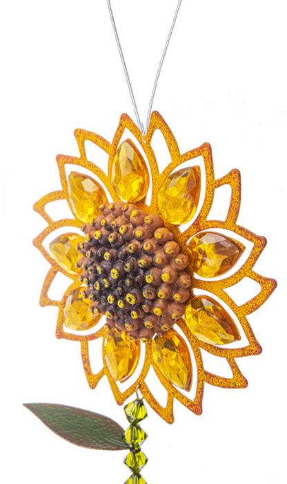 Sunflower With Stem Ornament