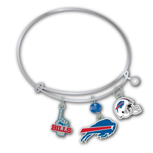 Buffalo Bills Helmet Three Charm Bracelet