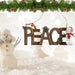 Peace Snowman Cardinal Hanging Ornament