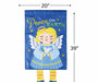 Peace on Earth Angel Crazy Legs Banner Flag