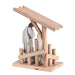 Holy Family in Wooden Creche Figurine