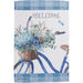 Hydrangea Bicycle Welcome Garden Flag