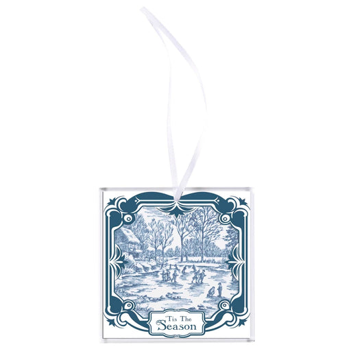 Tis the Season Glass Panel Ornament