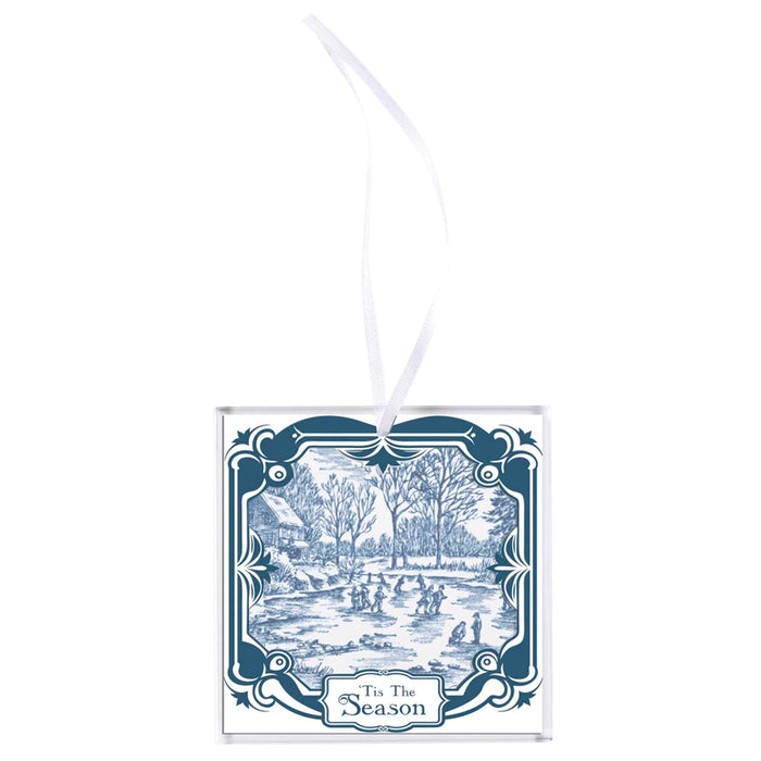 Tis the Season Glass Panel Ornament