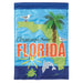 Greetings from Florida Applique Garden Flag