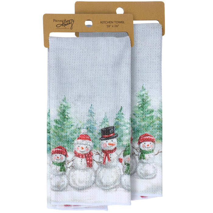 Snowman Family Kitchen Towel