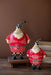 Metal Checkered Santa Figurines - 2 sizes sold separately