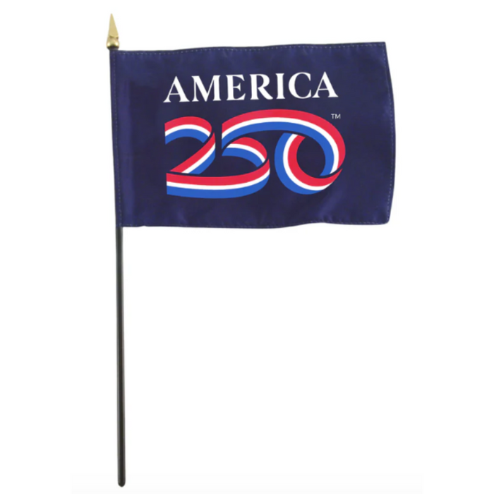 4x6" America 250th Anniversary Stick Flag