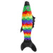 55" Black Tail Rainbow Fish Windsock