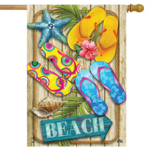 Flip Flops Beach Banner Flag