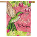 Blissful Hummingbird Banner Flag