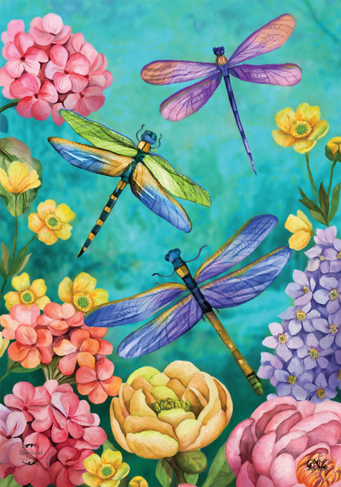 Dragonfly Garden Garden Flag