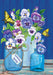 Butterflies and Pansies Banner Flag