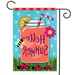 Welcome Summer Pink Lemonade Garden Flag