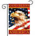 God Bless America Eagle Garden Flag