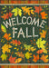 Welcome Fall Leaves Banner Flag