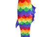 55" Blue Tail Rainbow Fish Windsock