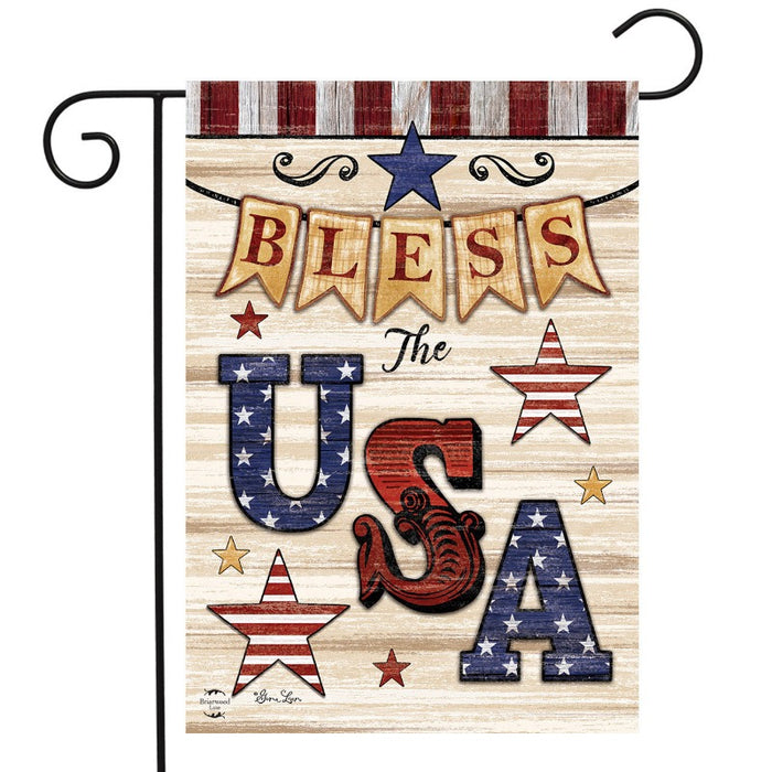 Bless the USA Double Sided Garden Flag