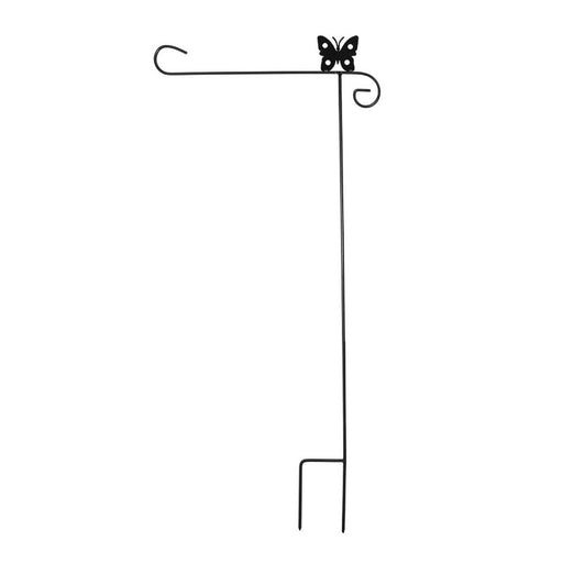 Butterfly Themed Garden Flag Stand