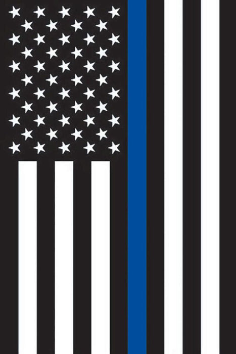 Thin Blue Line Printed Garden Flag