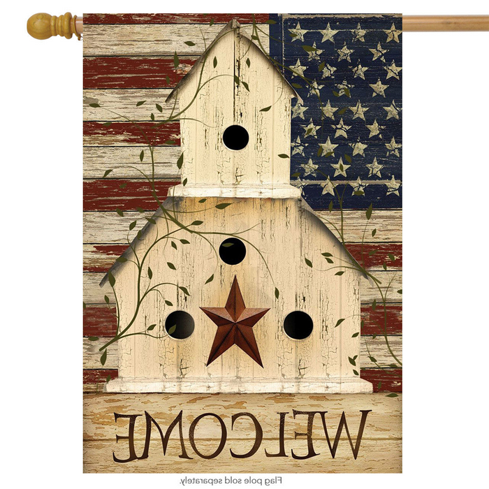 Americana Welcome Banner Flag