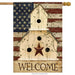 Americana Welcome Banner Flag