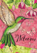 Blissful Hummingbird Decorative Flag