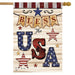 Bless the USA Double Sided Banner Flag