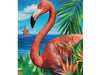 Flamingo in Paradise Banner Flag