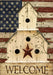 Americana Welcome Decorative Flag