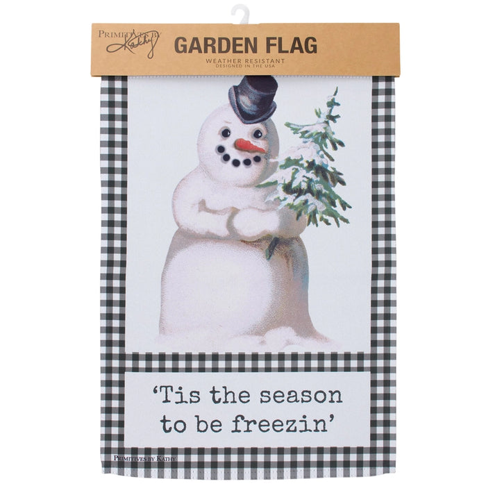 Tis the Season to be Freezin' Garden Flag