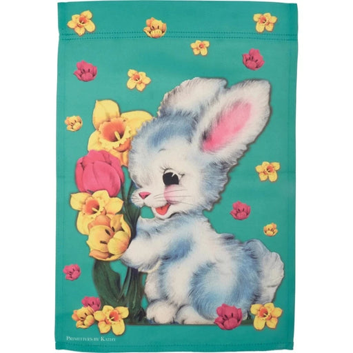 Vintage Easter Bunny Garden Flag