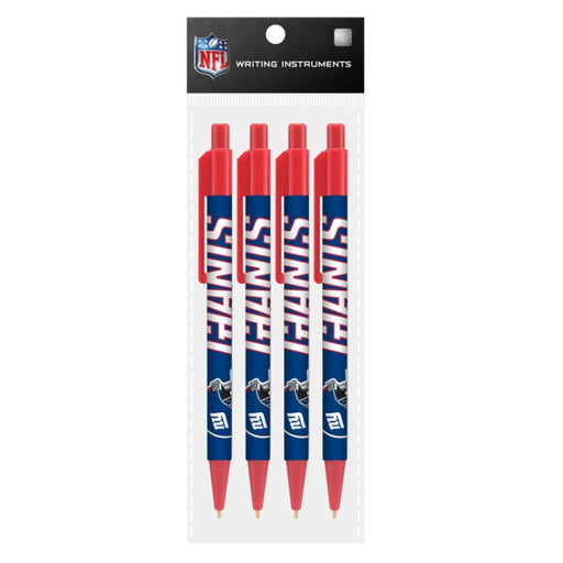 New York Giants Cool Color Pens - 4 Pack