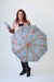 Teal Tango Wine Bottle Umbrella