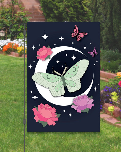 Luna Moth Garden Flag