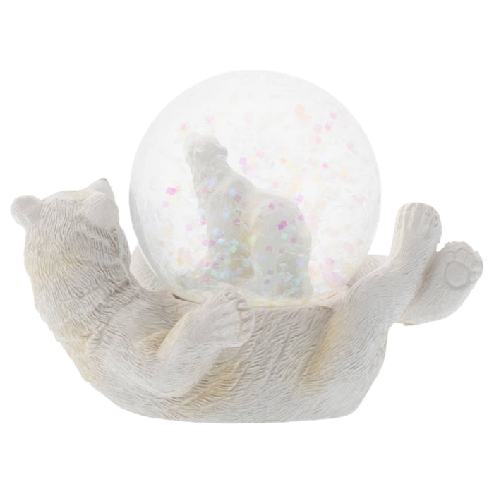 Mini Polar Bear and Cub Snow Globe