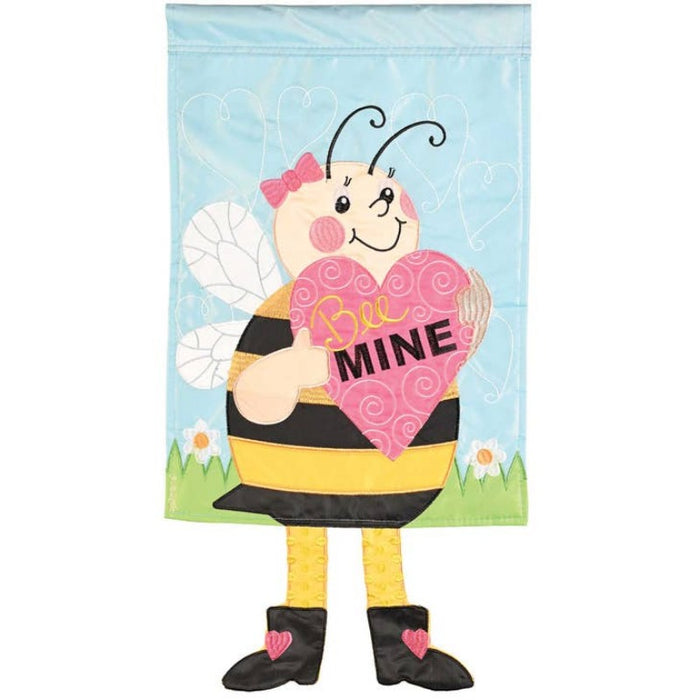 Be Mine Bumblebee Crazy Legs Garden Flag