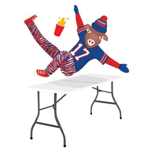 Buffalo Bills Falling Through Table Clear Sticker