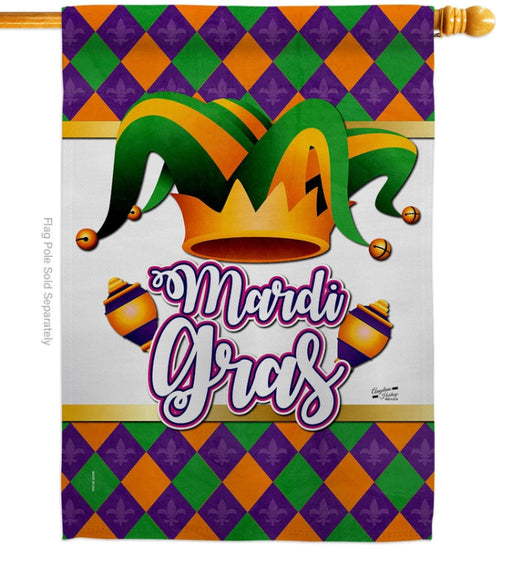 Mardi Gras Fun Banner Flag