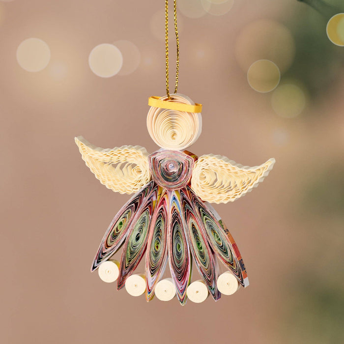 Angel Quilled Paper Ornament