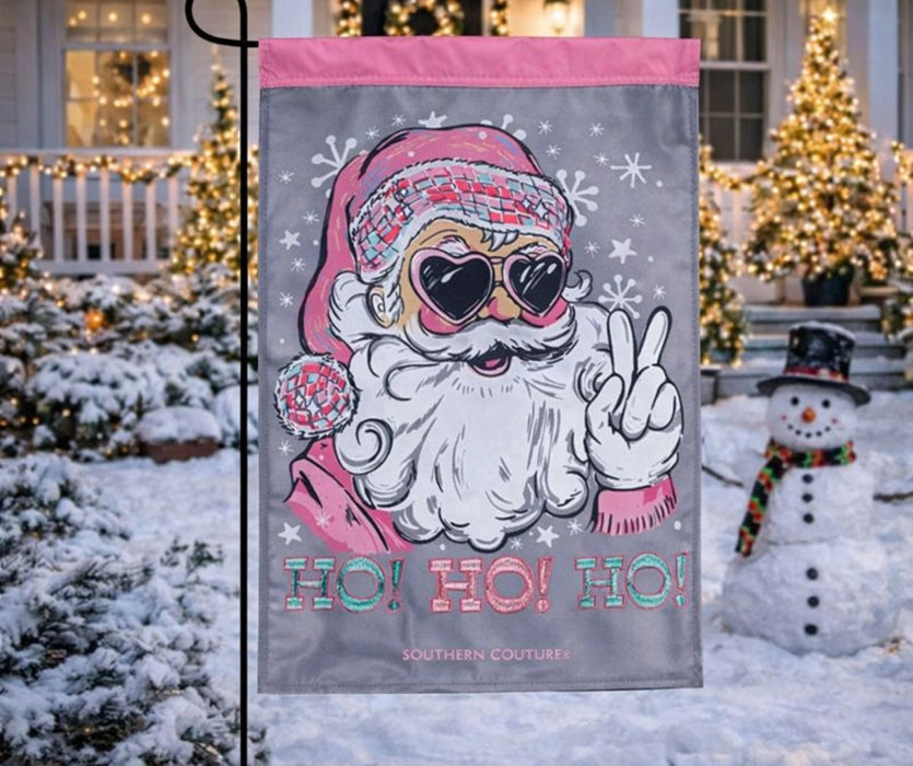 Disco Santa Garden Flag