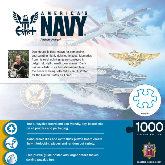 U.S. Navy Anchors 1000 Piece Puzzle