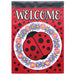 Ladybug Welcome Garden Flag