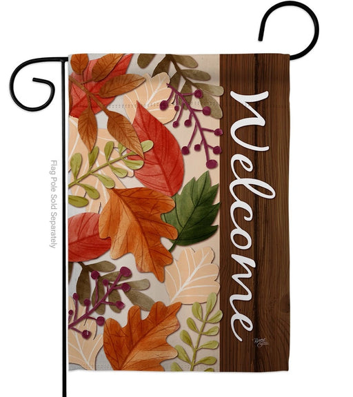Autumn Leaves Garden Flag