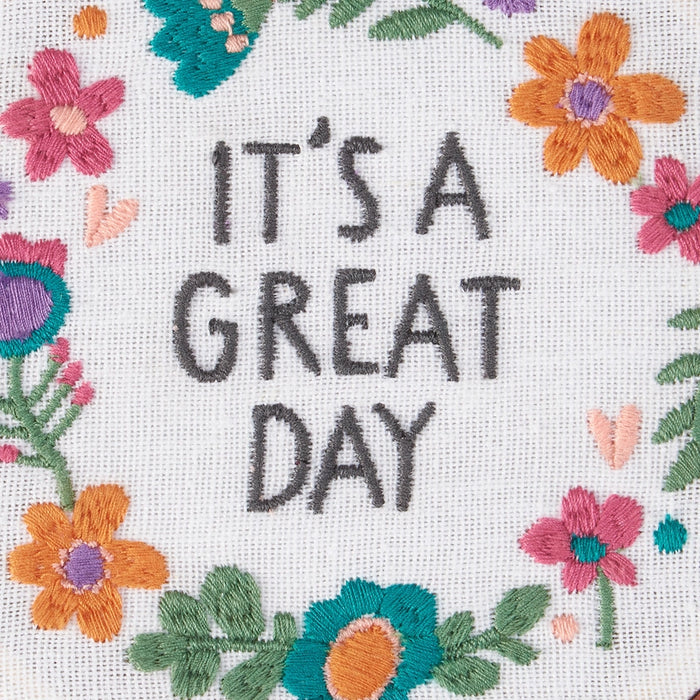 It's A Great Day Embroidery Hoop Decor
