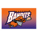 Buffalo Bandits logo flag with grommets on a gradient background