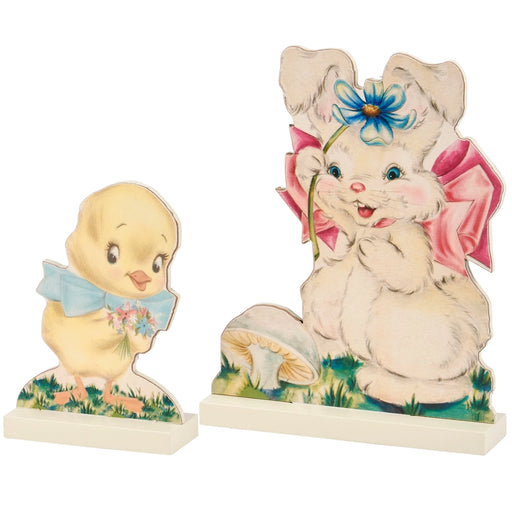 Bunny & Chick Stand Up Wooden Set
