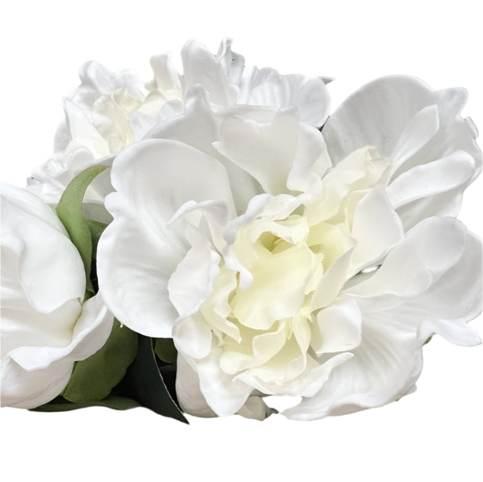 Soft White - Real Feel Single Peony