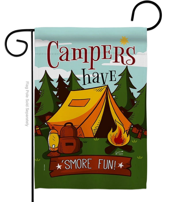 Smore Fun! Campers Garden Flag